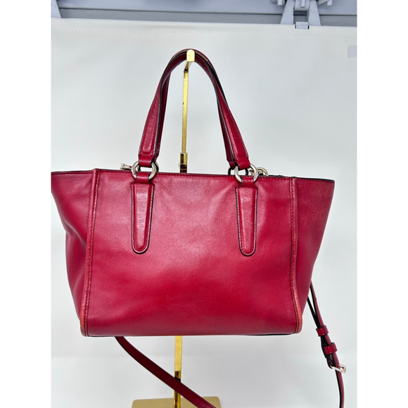 COACH G1405 33537 Red Leather Shoulder Crossbody Purse Bag - Picture 7 of 13